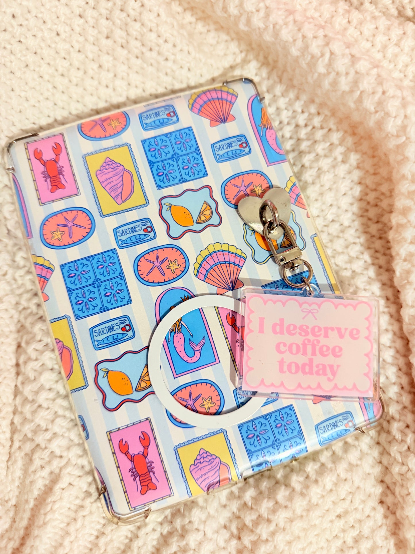 I DESERVE COFFEE KEYCHAIN