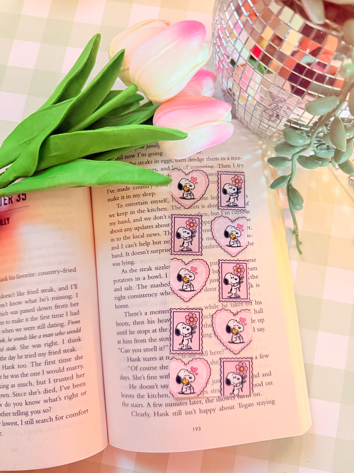 CUTE DOG ACRYLIC BOOKMARK