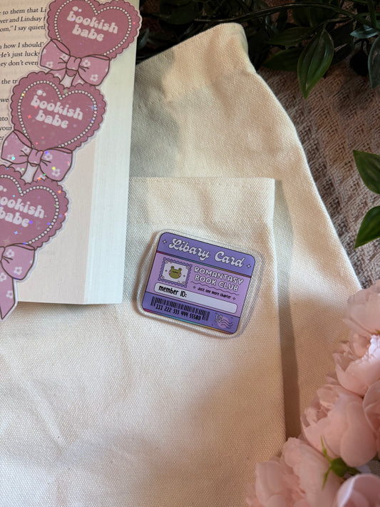 LIBRARY CARD PIN