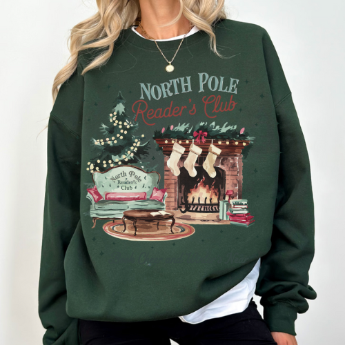 NORTH POLE READERS CLUB ADULT SIZE (SHIRT/CREWNECK)