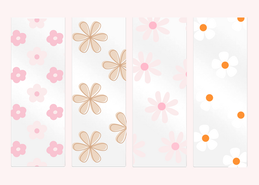 FLORAL ACRYLIC BOOKMARKS
