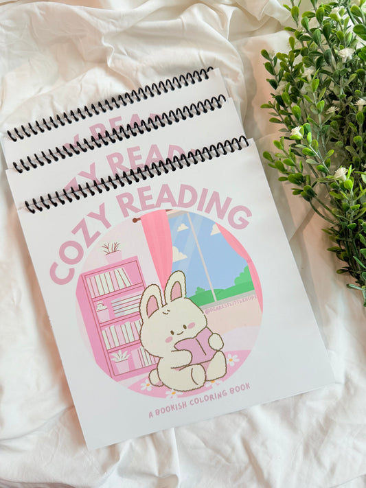 Cozy Reading: A Bookish Coloring Book