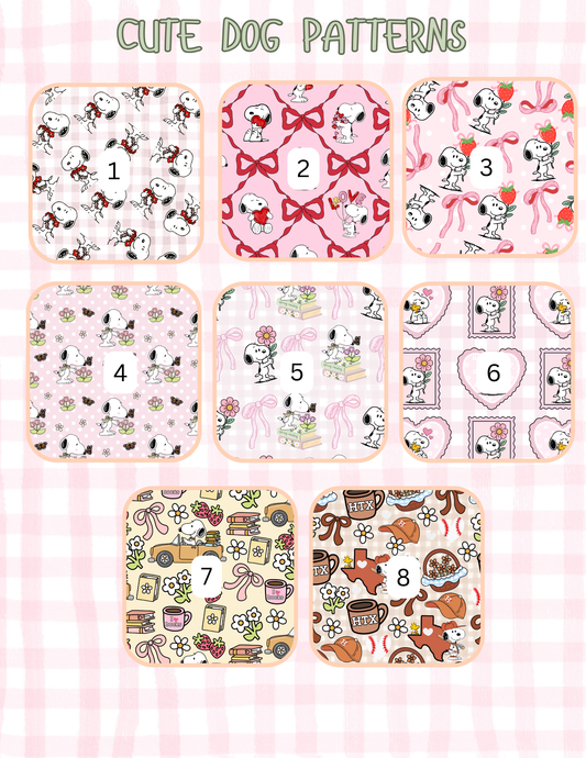 CUTE DOG PATTERNS ALL SIZES SLEEVES/POUCHES