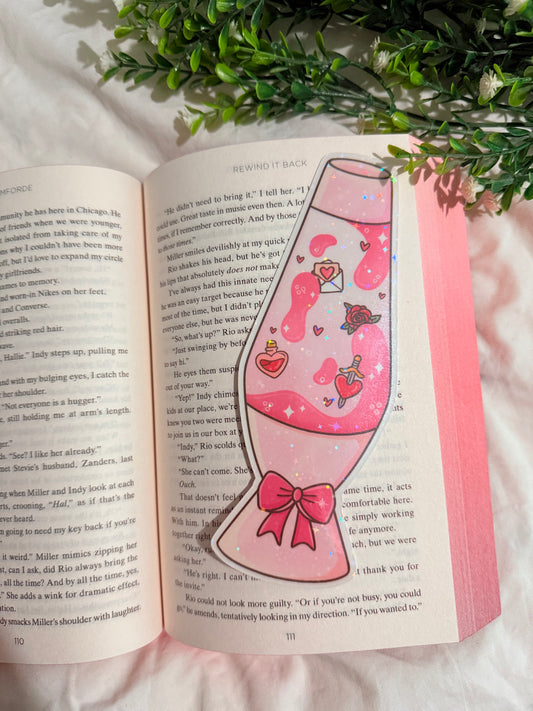 ROMANCE LAVA LAMP HOLOGRAPHIC BOOKMARK