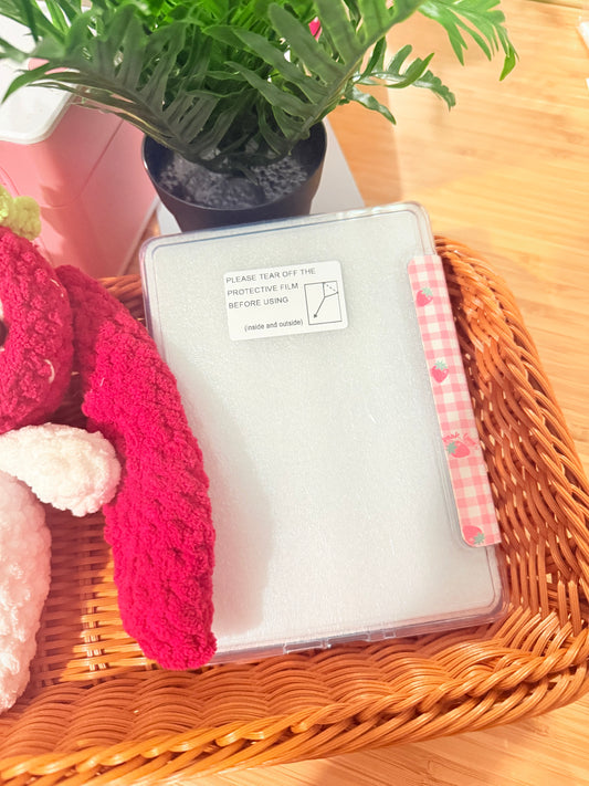 BOOK LOVER STRAWBERRY CLEAR BACK KINDLE CASE