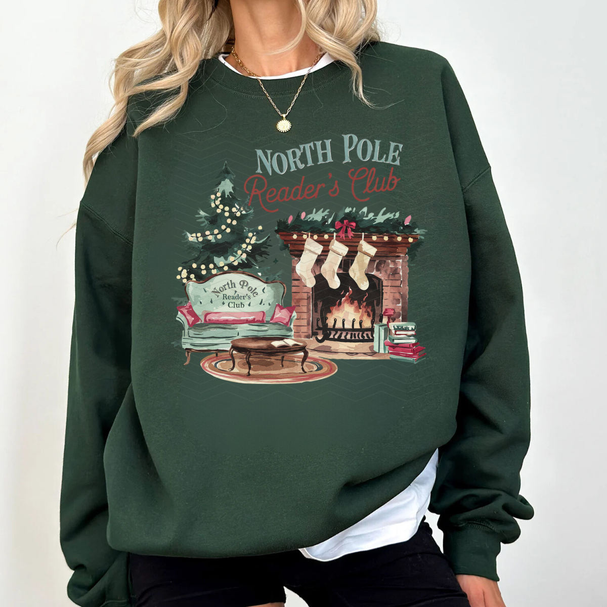 NORTH POLE READERS CLUB ADULT SIZE (SHIRT/CREWNECK)