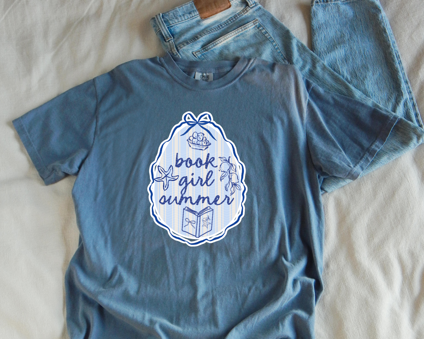BOOK GIRL SUMMER ADULT SIZE SHIRT