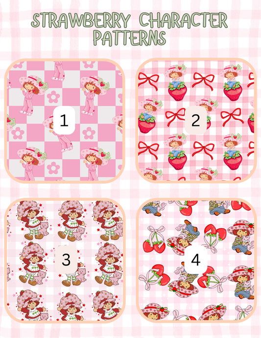 STRAWBERRY CHARACTER PATTERNS ALL SIZES SLEEVES/POUCHES