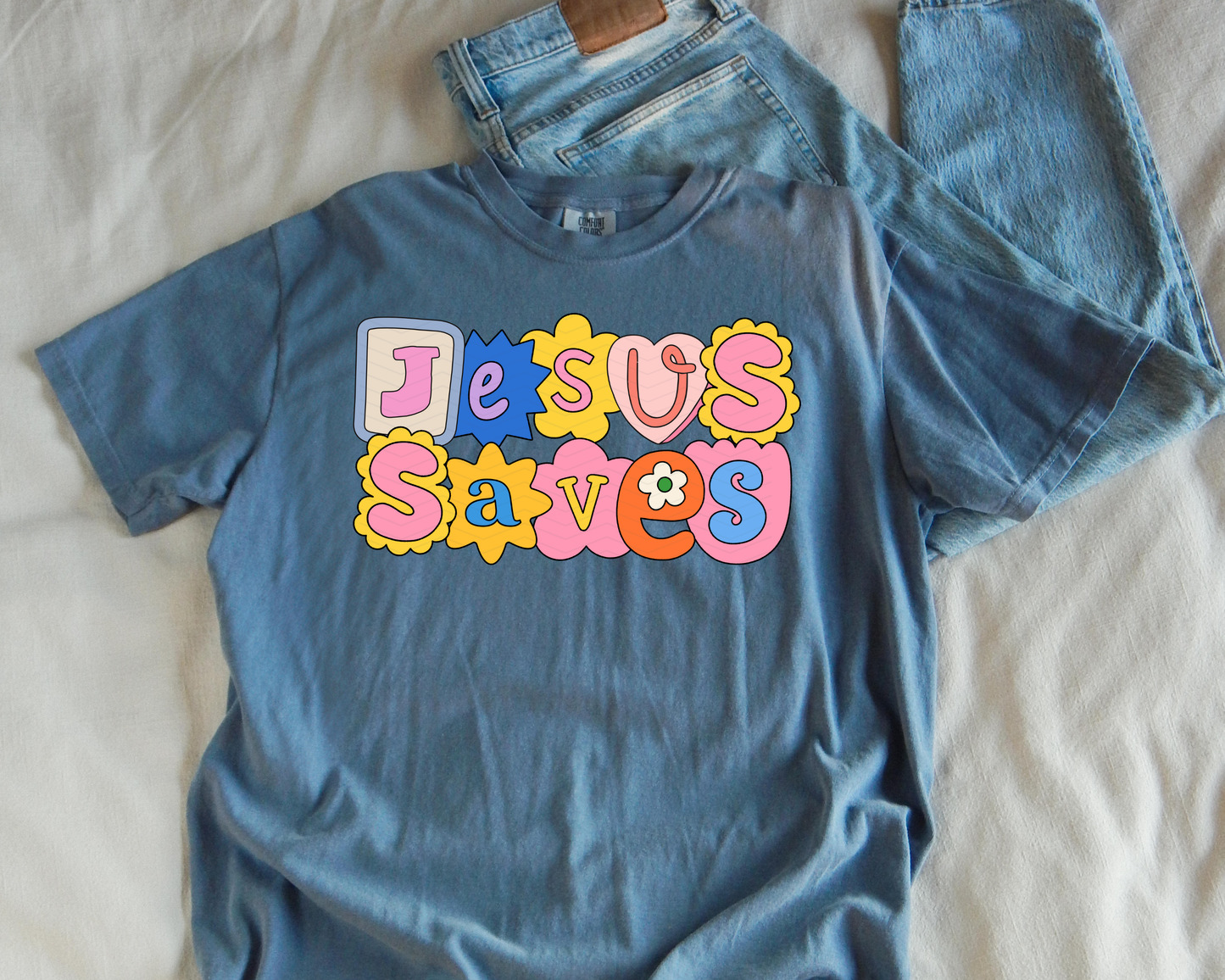 JESUS SAVES ADULT SHIRT
