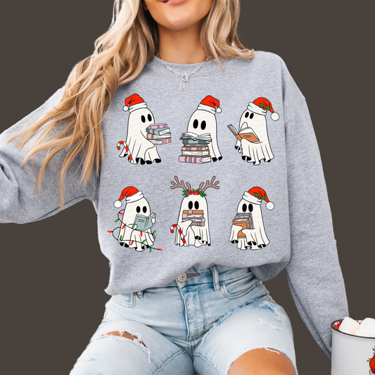 6 GHOSTS CHRISTMAS ADULT SIZE (SHIRT/CREWNECK)