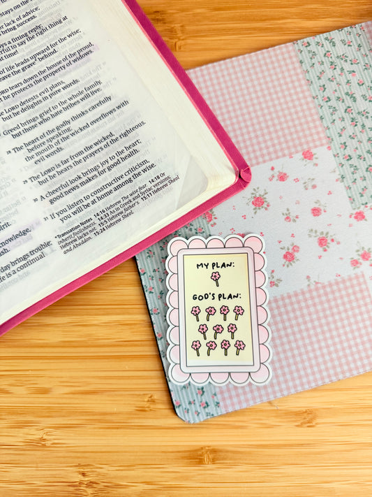 MY PLAN VS GOD’S PLAN  STICKER