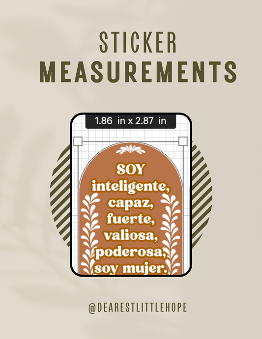 SOY MUJER STICKER