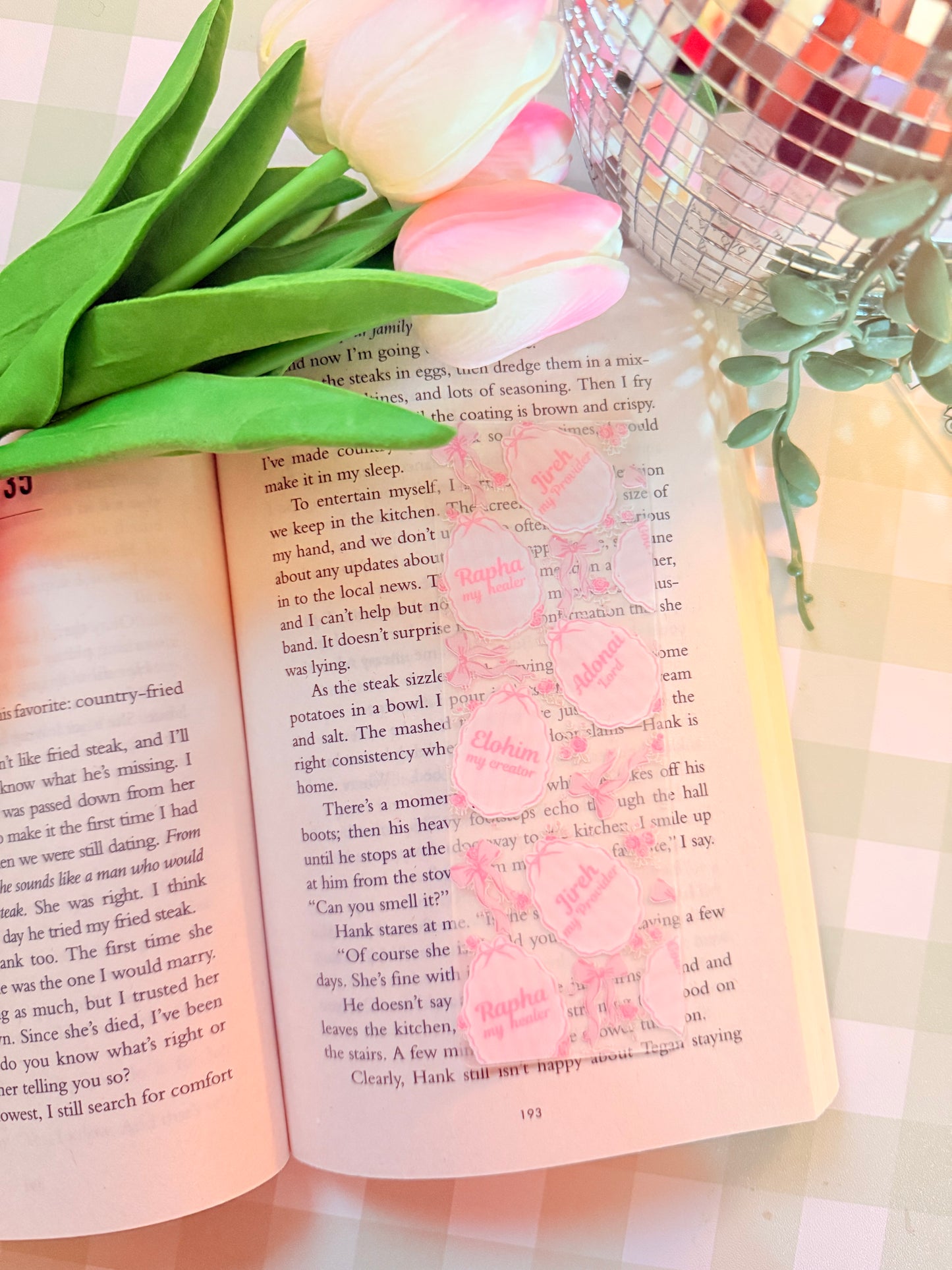 YAHWEH CHRISTIAN ACRYLIC BOOKMARK