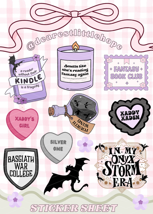 THE EMPYREAN STICKER SHEET (5X7IN)