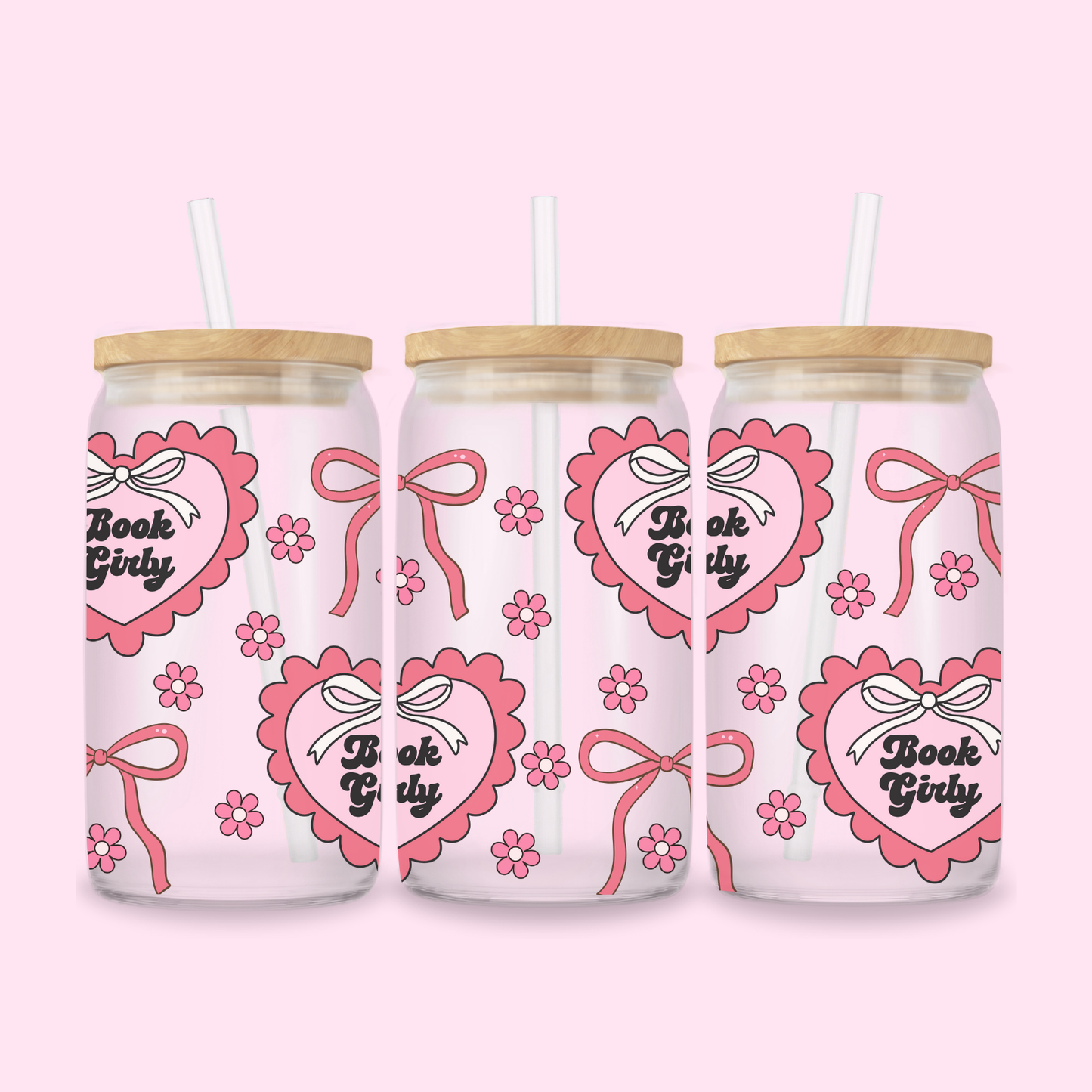 BOOK GIRLY GLASS CUP