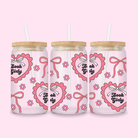 BOOK GIRLY GLASS CUP