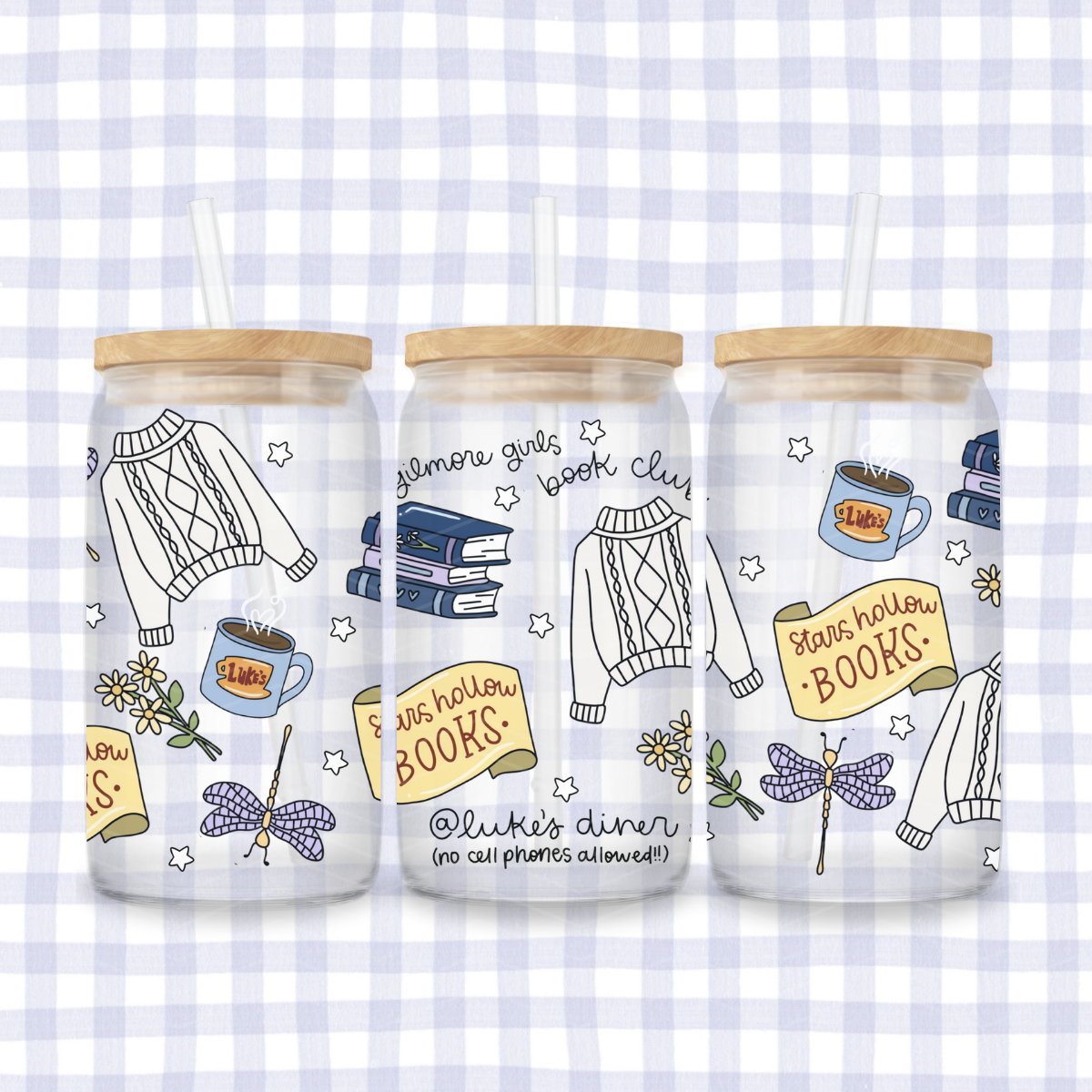 GILMORE GIRL INSPIRED GLASS CUP