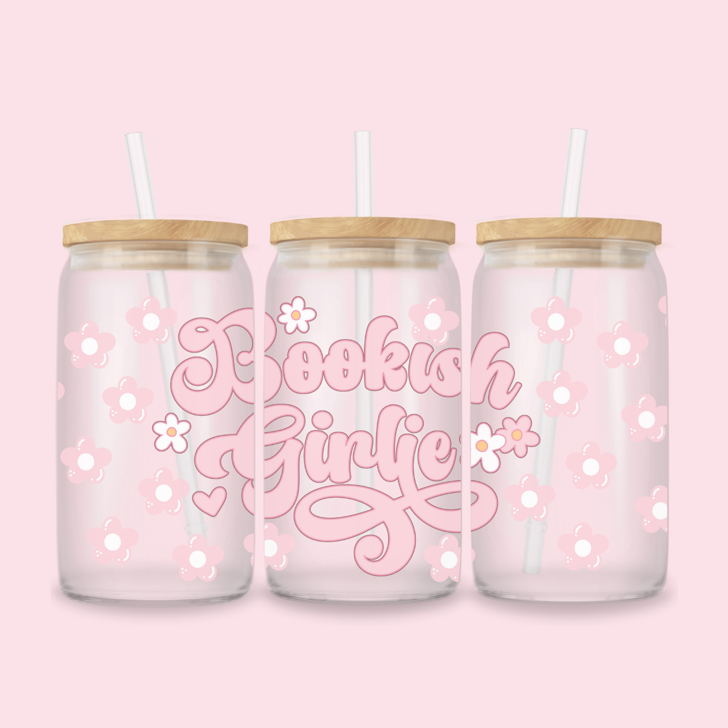 BOOKISH GIRLIE GLASS CUP