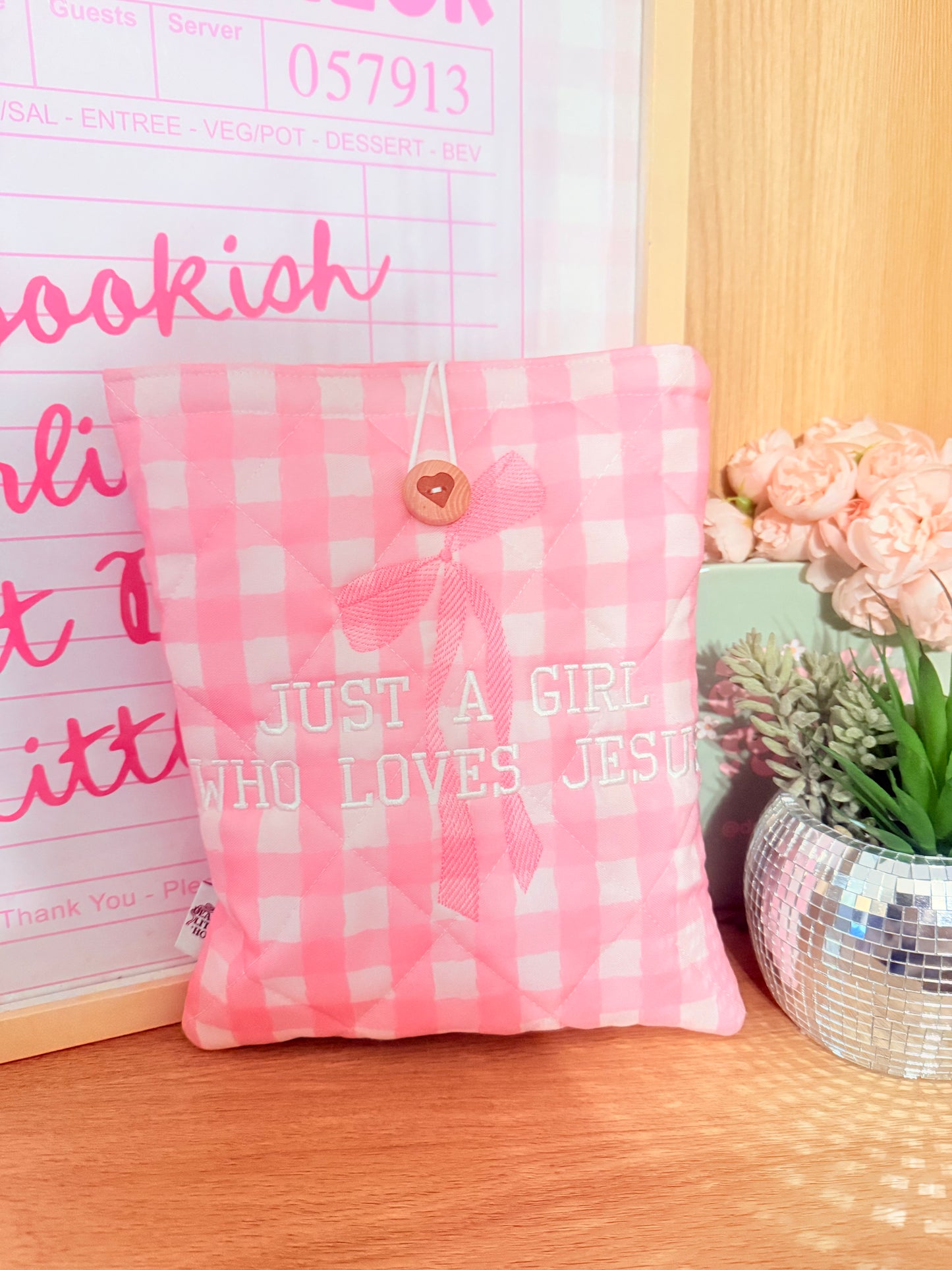 JUST A GIRL WHO LOVES JESUS IPAD 10.9” / HARDCOVER BOOK SLEEVE