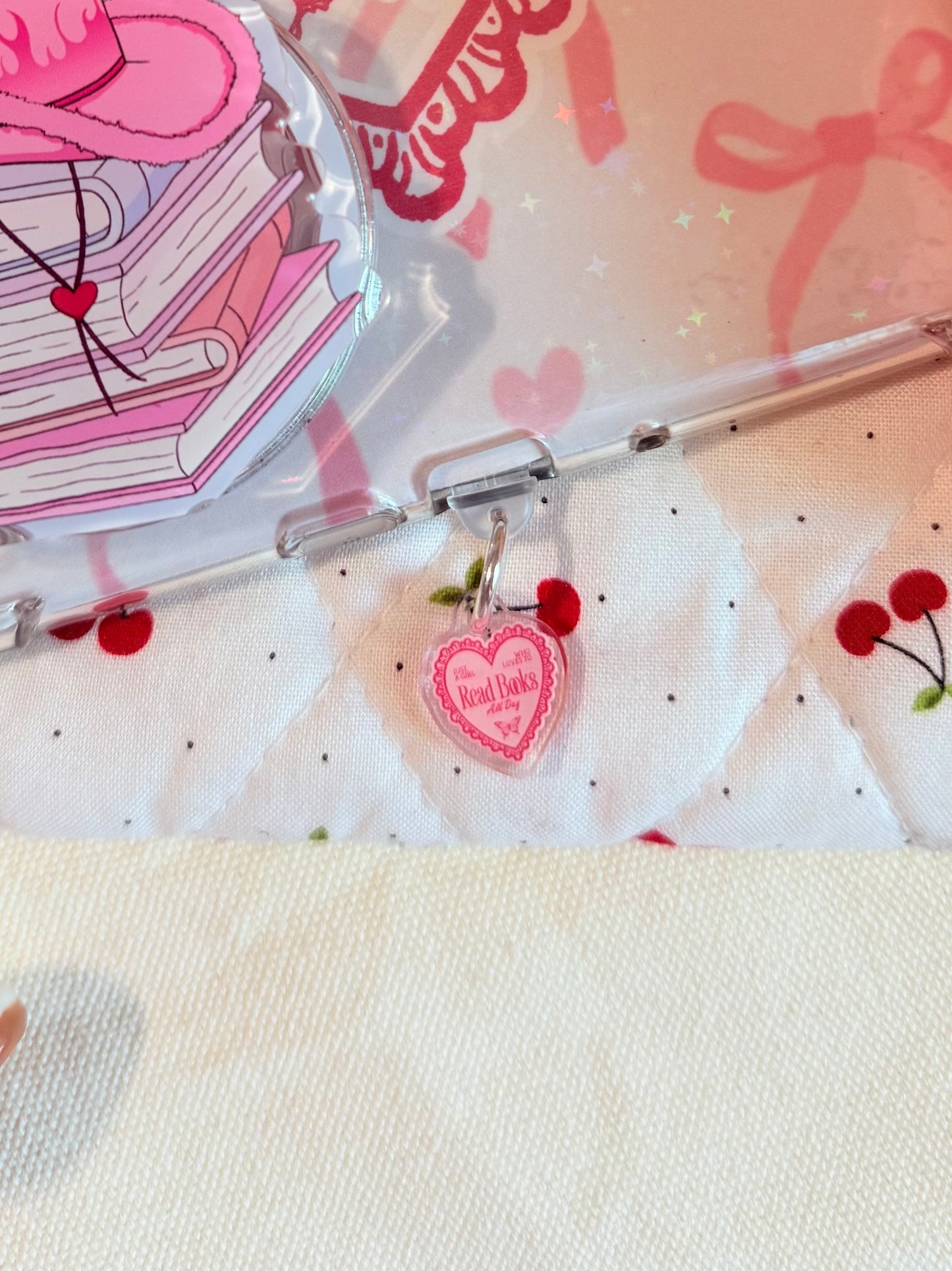 JUST A GIRL WHO READS BOOKS KINDLE CHARM (TYPE C)