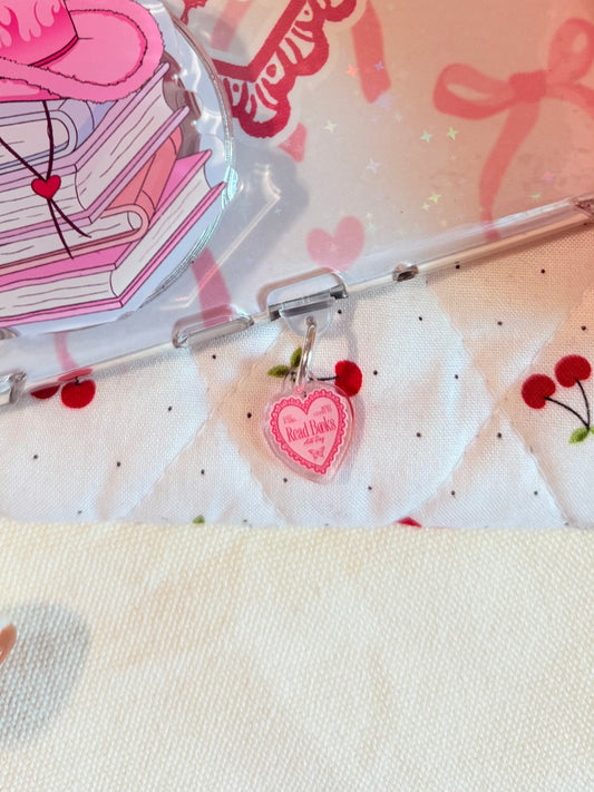 JUST A GIRL WHO READS BOOKS KINDLE CHARM (TYPE C)