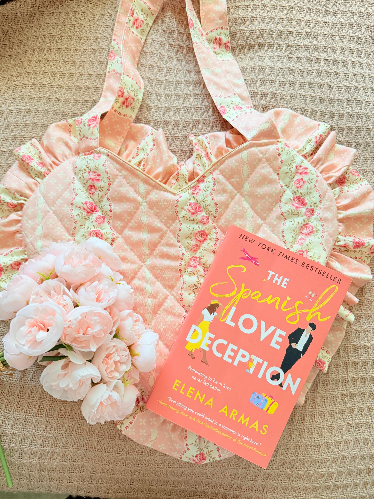 COQUETTE HEART BOOK BAG