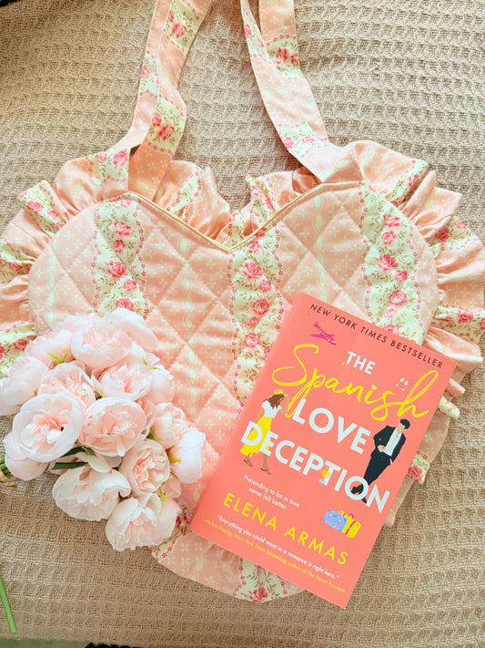 COQUETTE  HEART BOOK BAG