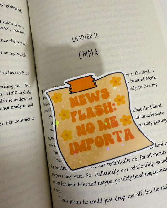 NEWS FLASH NO ME IMPORTA STICKER
