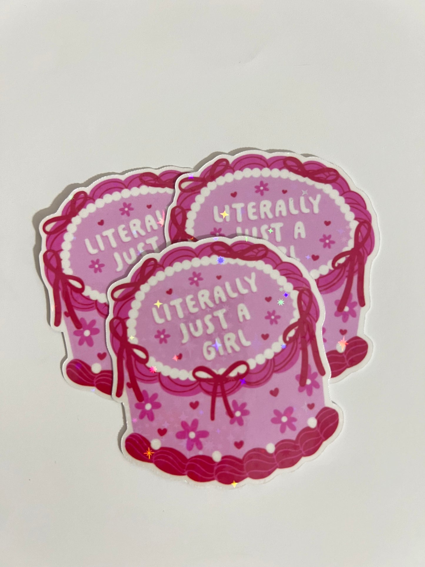 LITERALLY JUST A GIRL STICKER