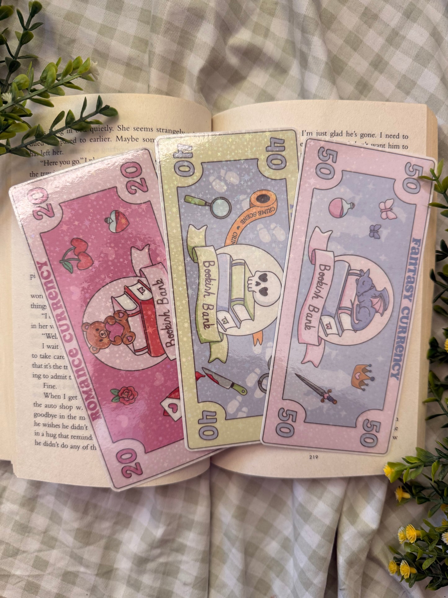 BOOKISH DOLLAR HOLOGRAPHIC BOOKMARK