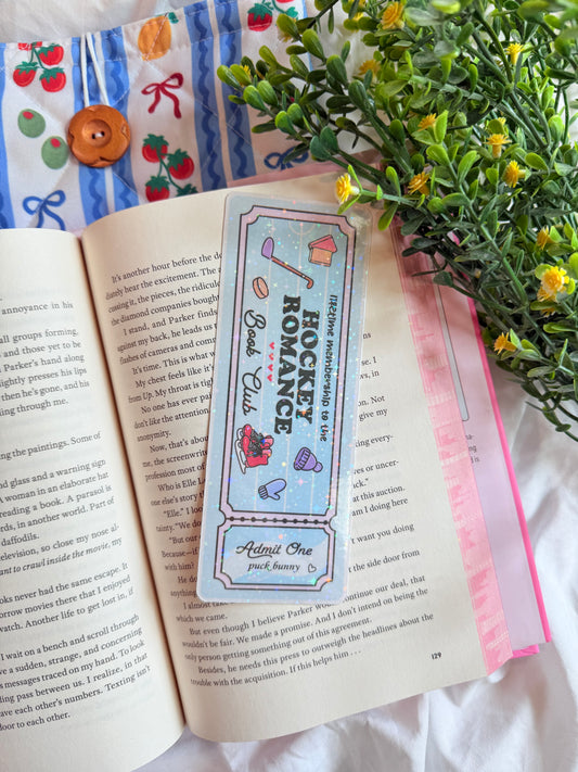HOCKEY ROMANCE HOLOGRAPHIC BOOKMARK