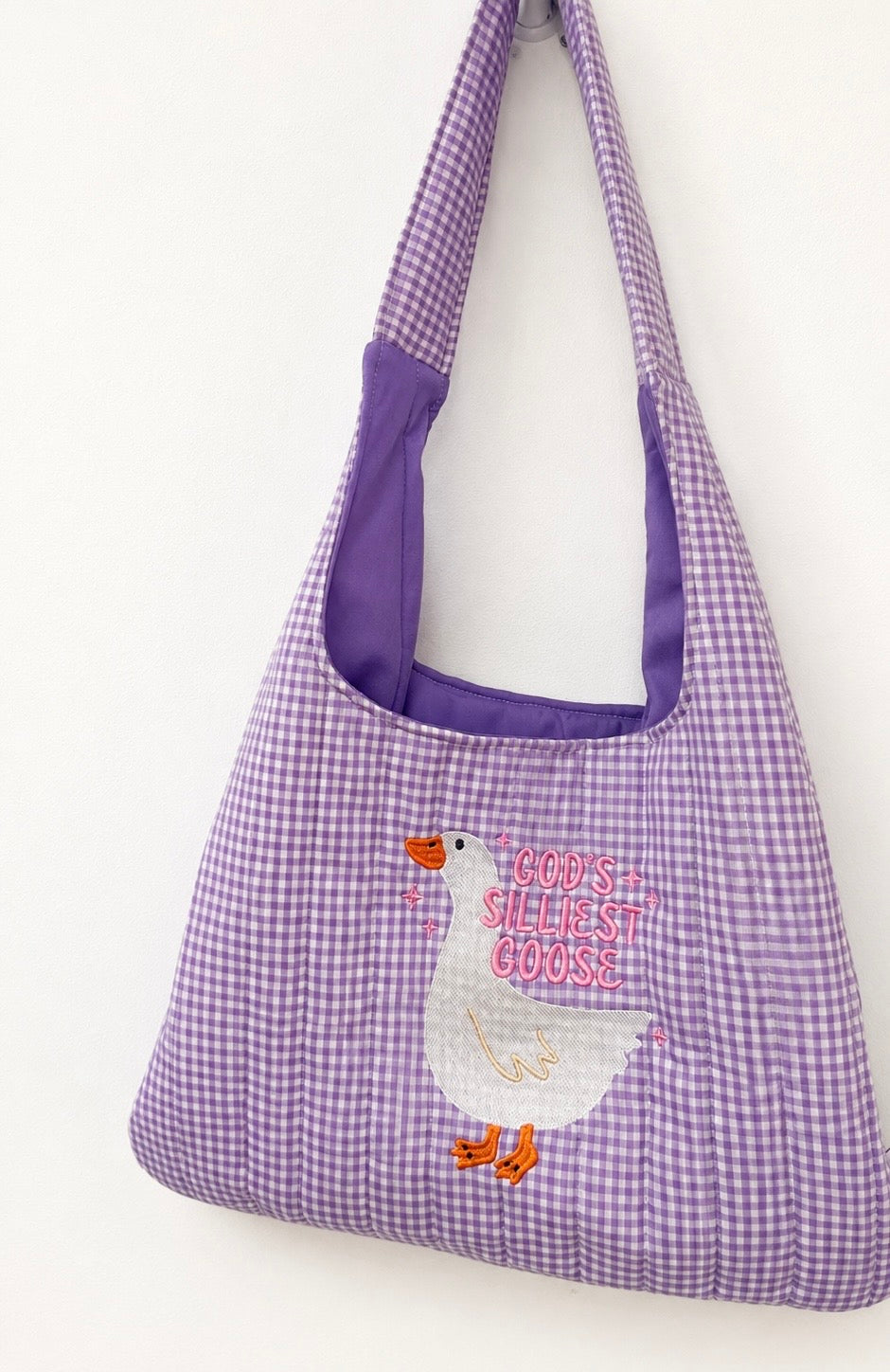 GOD’S SILLIEST GOOSE EMBROIDERED BAG