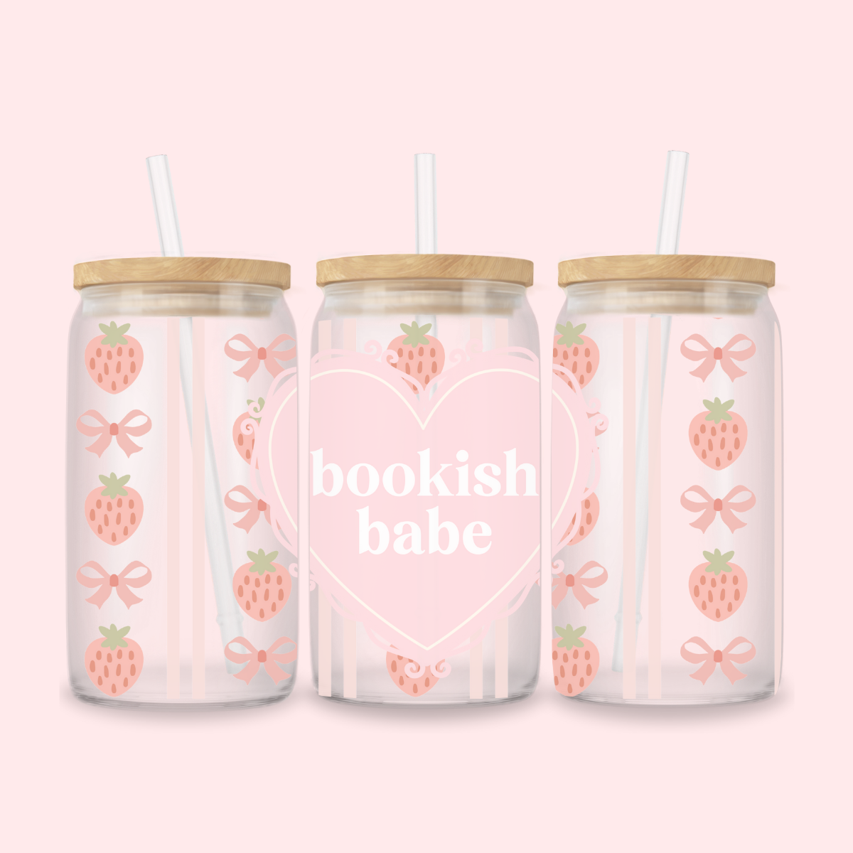 BOOKISH BABE GLASS CUP