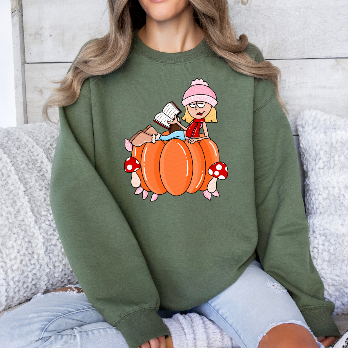 LIZZIE GLITTER ADULT CREWNECK