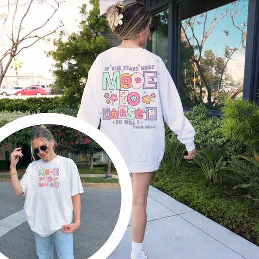 MADE TO WORSHIP ADULT (SHIRT/CREWNECK)