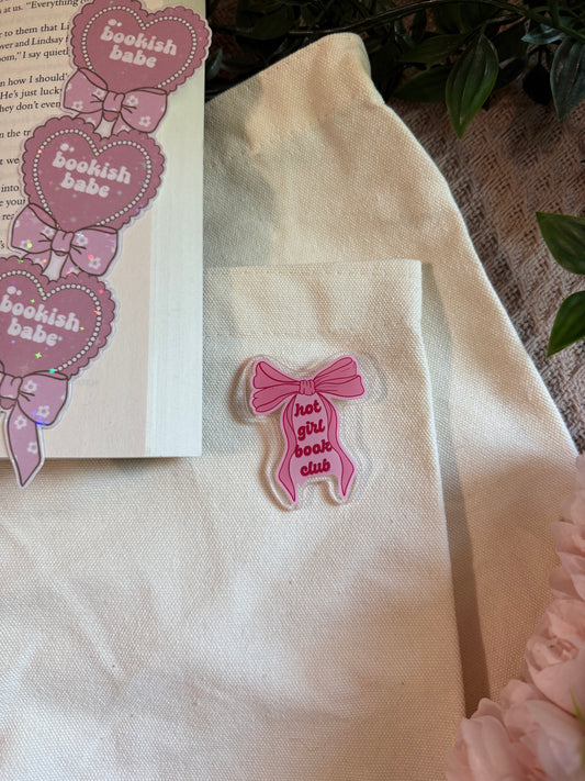 HOT GIRL BOOK CLUB PIN