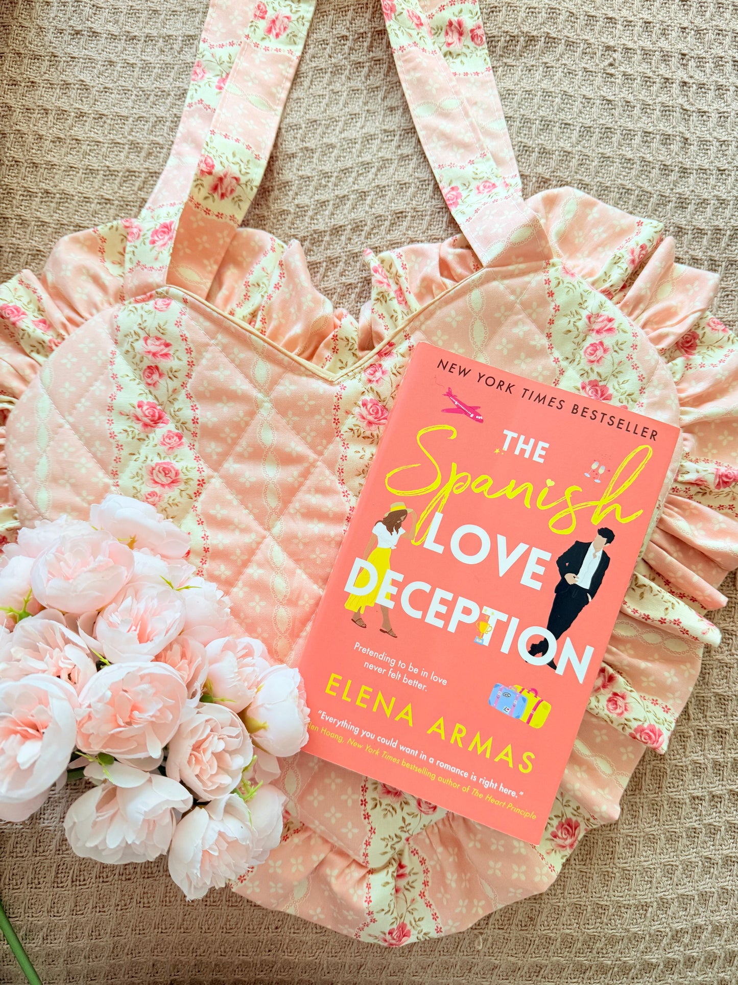COQUETTE HEART BOOK BAG