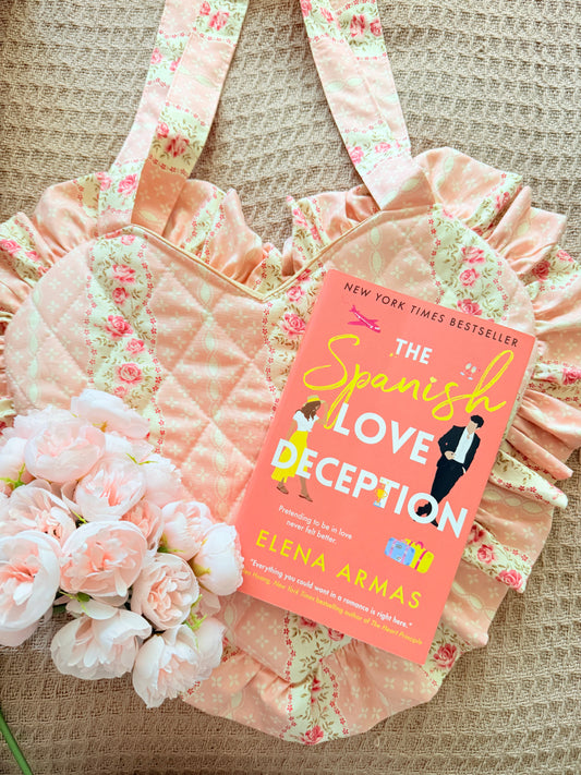 COQUETTE  HEART BOOK BAG