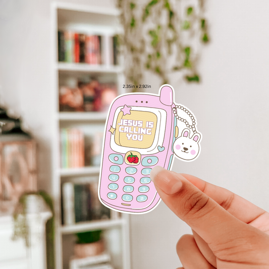 JESUS IS CALLING STICKER