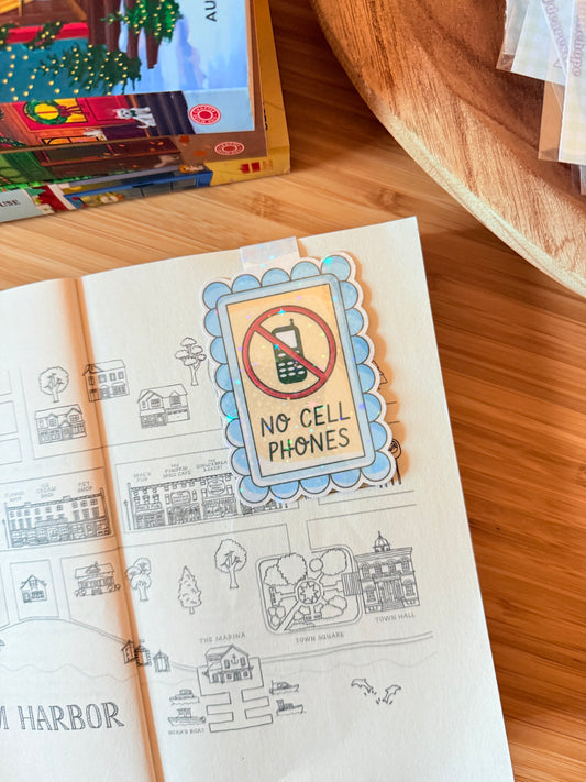 LUKES NO CELLPHONES MAGNETIC BOOKMARK