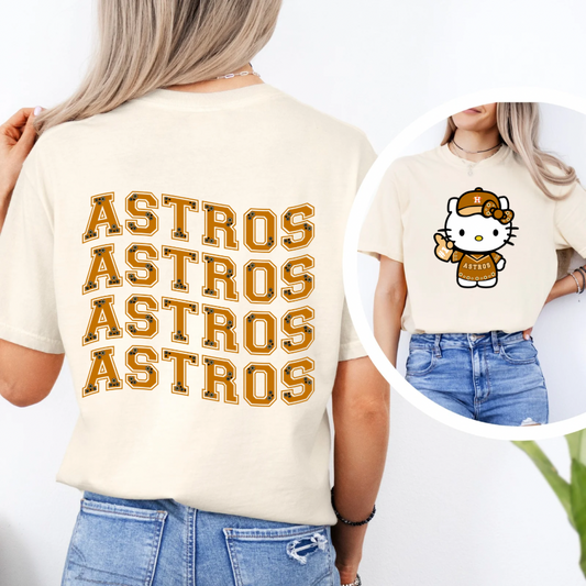 HELLO KITTY BARRO ASTROS ADULT SIZE (SHIRT/CREWNECK)