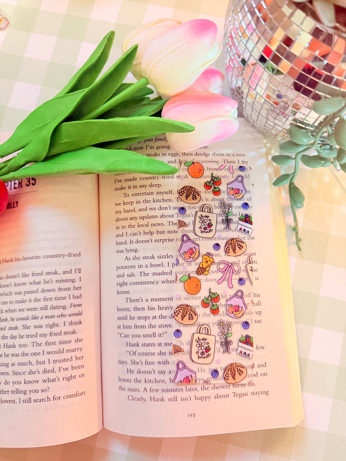 FARMERS MARKET ACRYLIC BOOKMARK