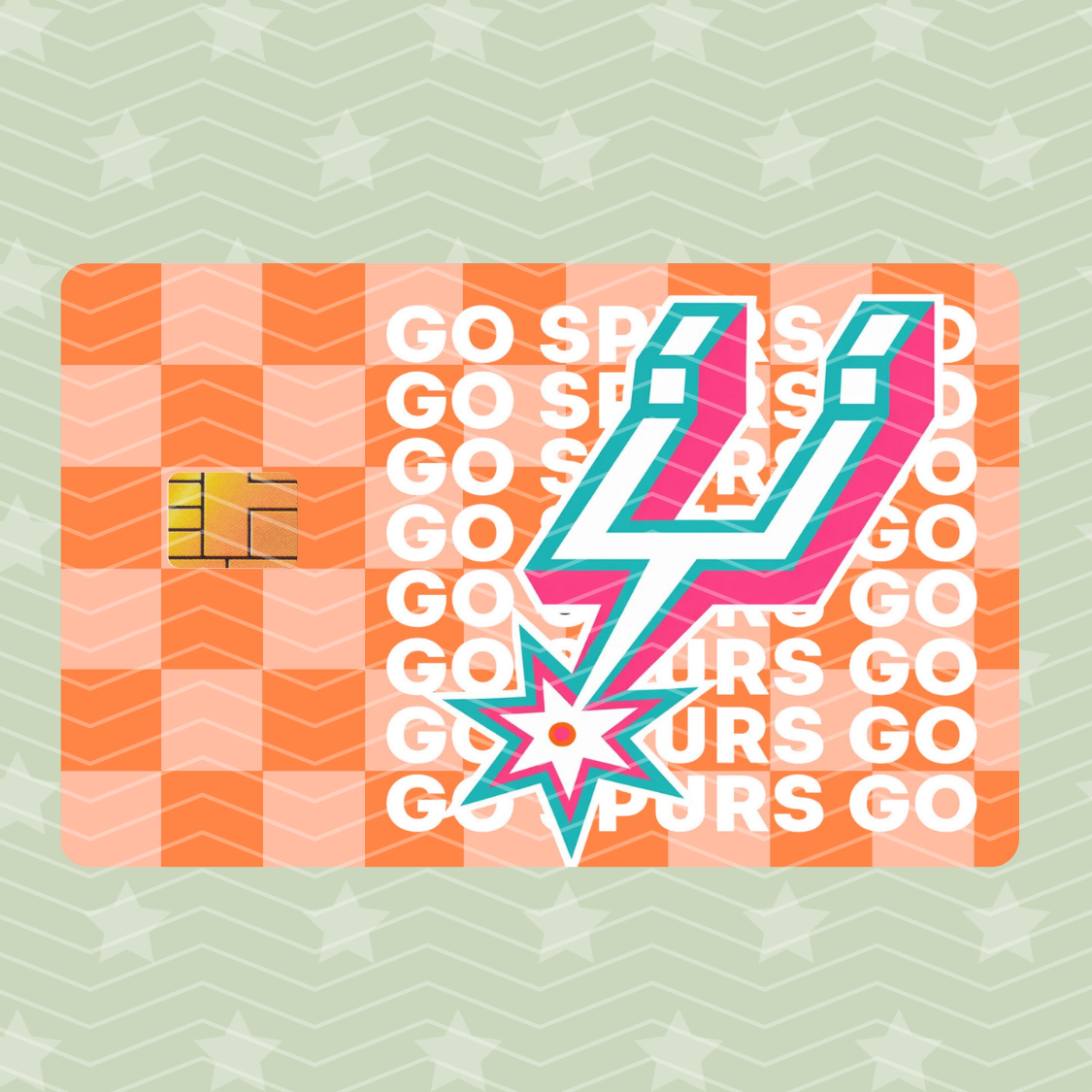 BASKETBALL SAN ANTONIO CARD SKIN HOLOGRAPHIC