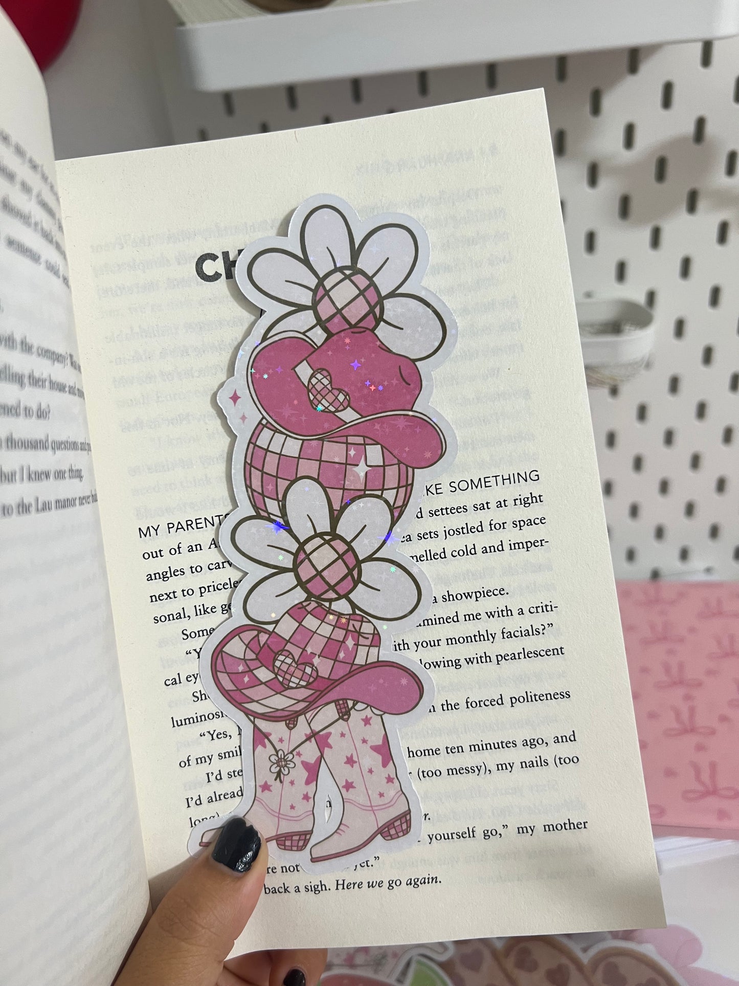 COWGIRL HOWDY HOLOGRAPHIC BOOKMARK