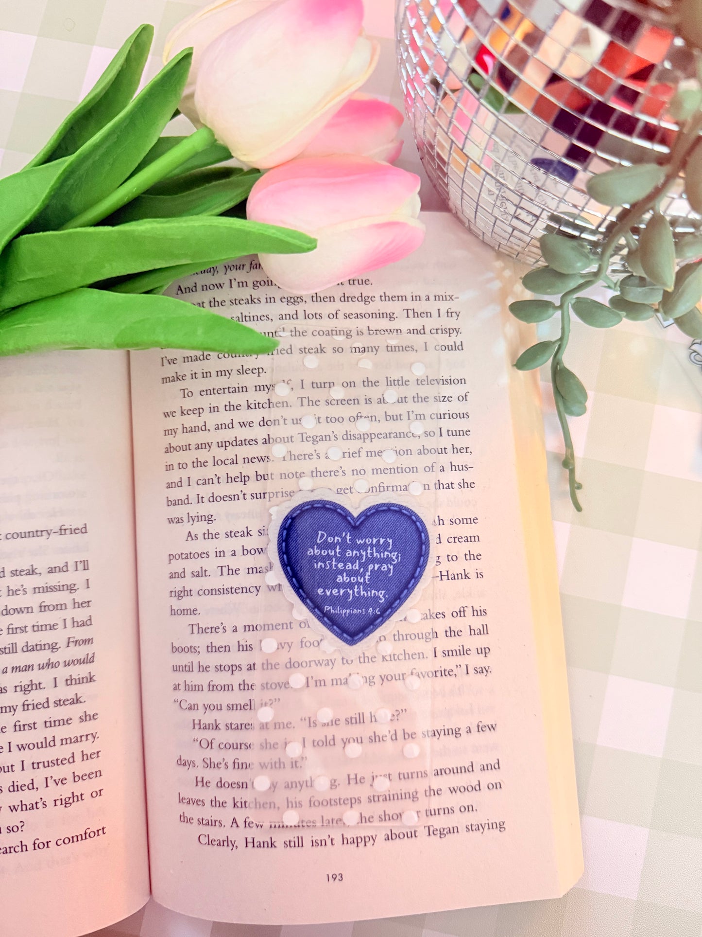 PHILIPPIANS 4:6 ACRYLIC BOOKMARK