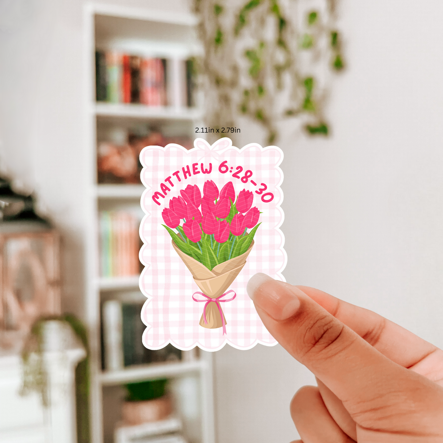 MATTHEW 6:28-30 STICKER