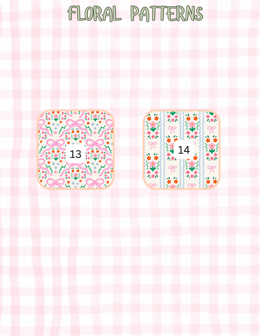 FLORAL PATTERNS ALL SIZES SLEEVES/POUCHES