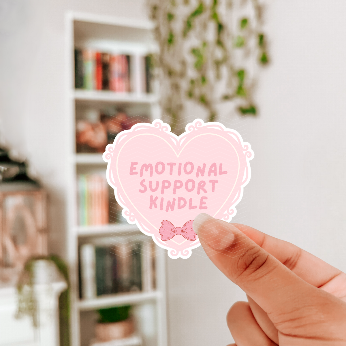 EMOTIONAL SUPPORT KINDLE STICKER