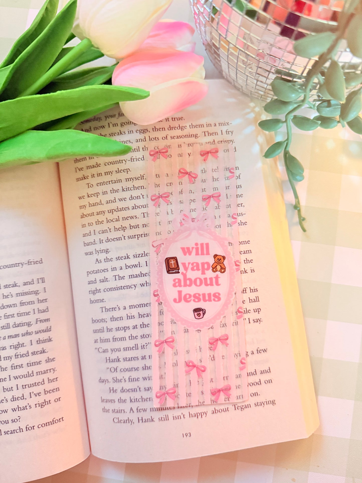 WILL YAP ABOUT JESUS ACRYLIC BOOKMARK