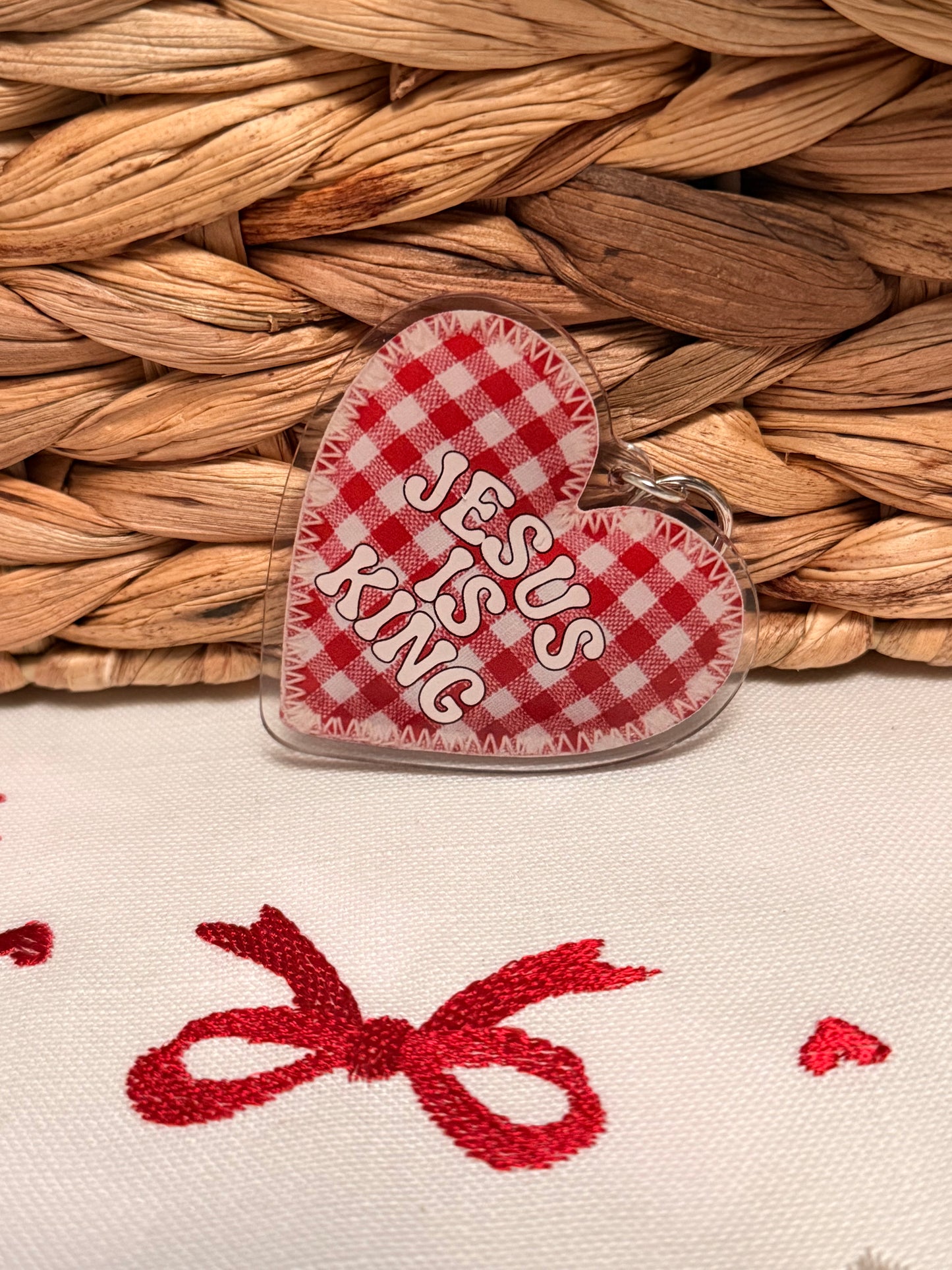 JESUS IS KING KEYCHAIN